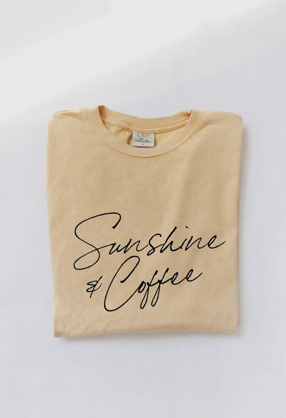 Sunshine & Coffee Tee - butter