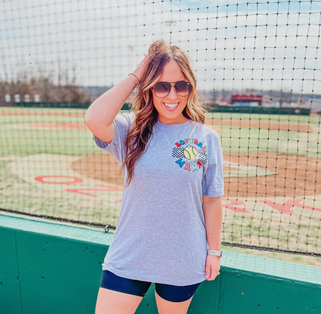 Loud Mouth Softball Mama Tee