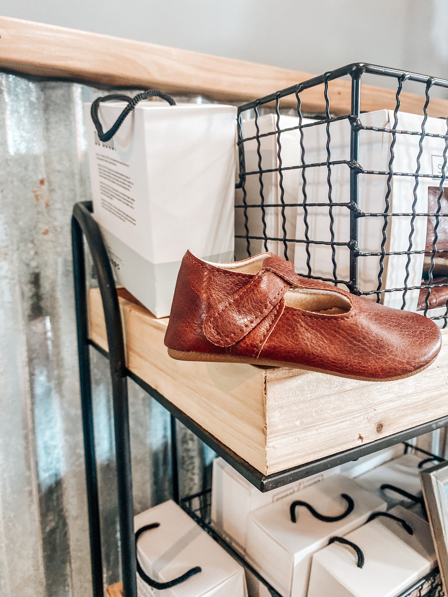 MJ T-Strap Leather Shoes