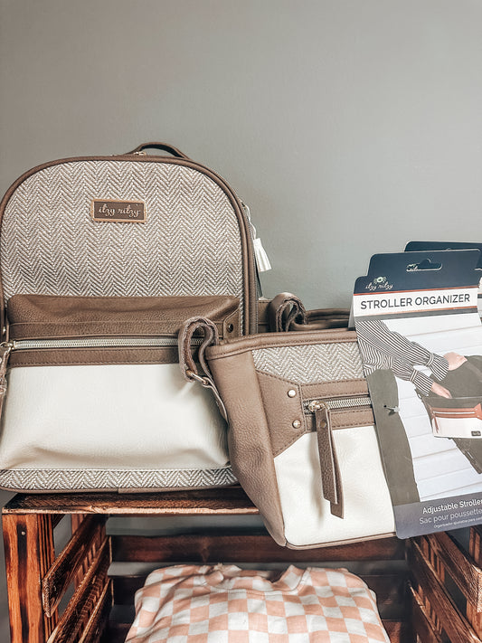 Itzy Ritzy Mini Back Pack - vanilla latte