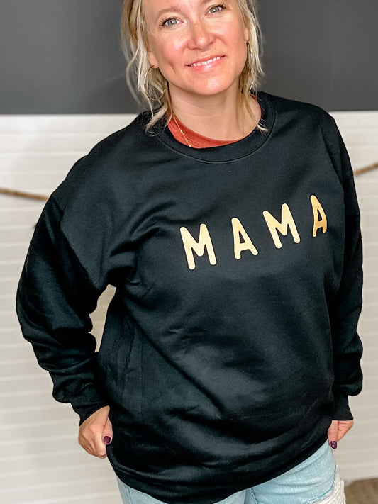 MAMA Black and Tan Crew