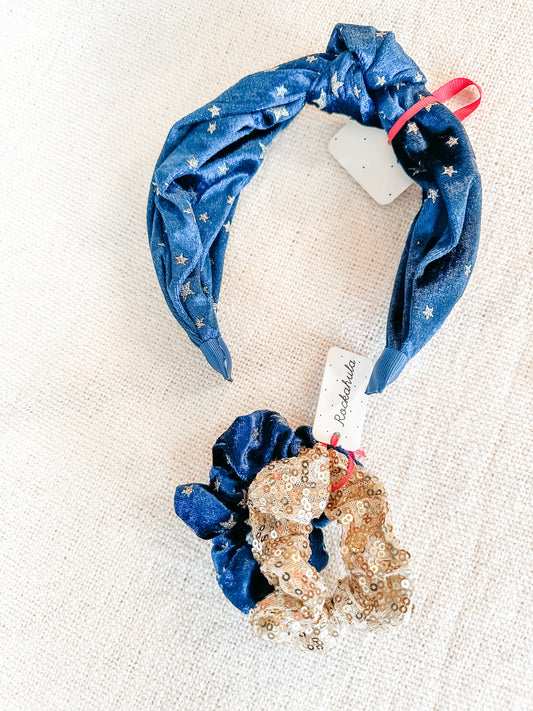 Midnight Star Sequin Hair Accessories