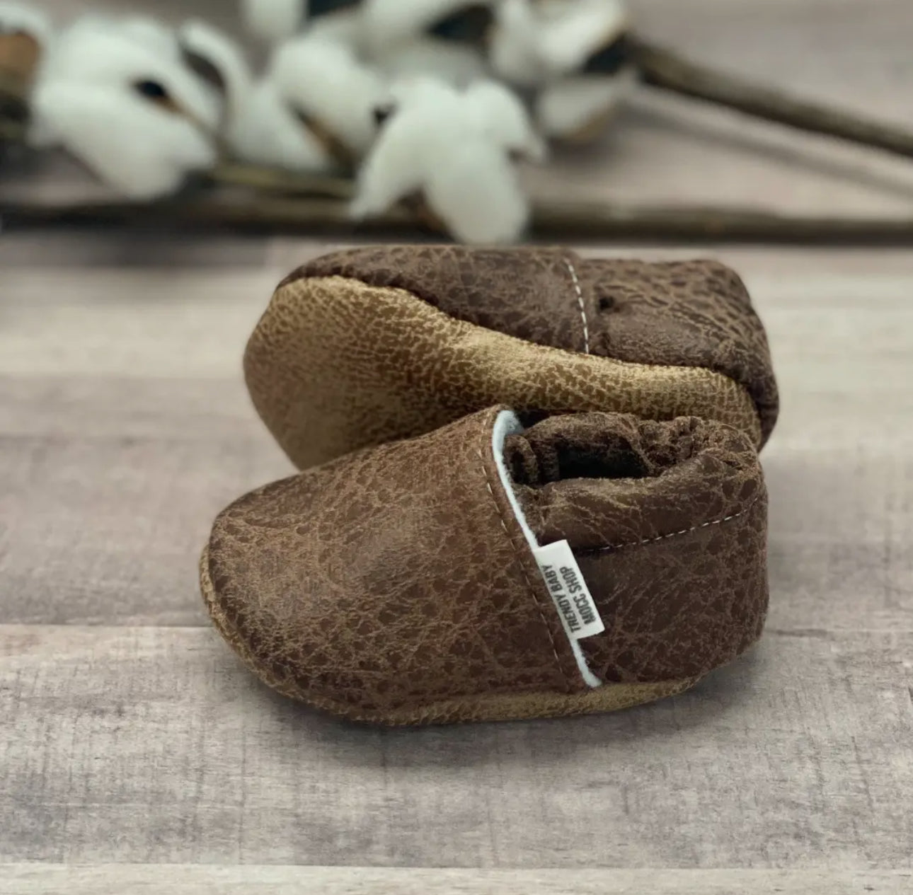 Trendy Baby Chocolate Suede Moccs