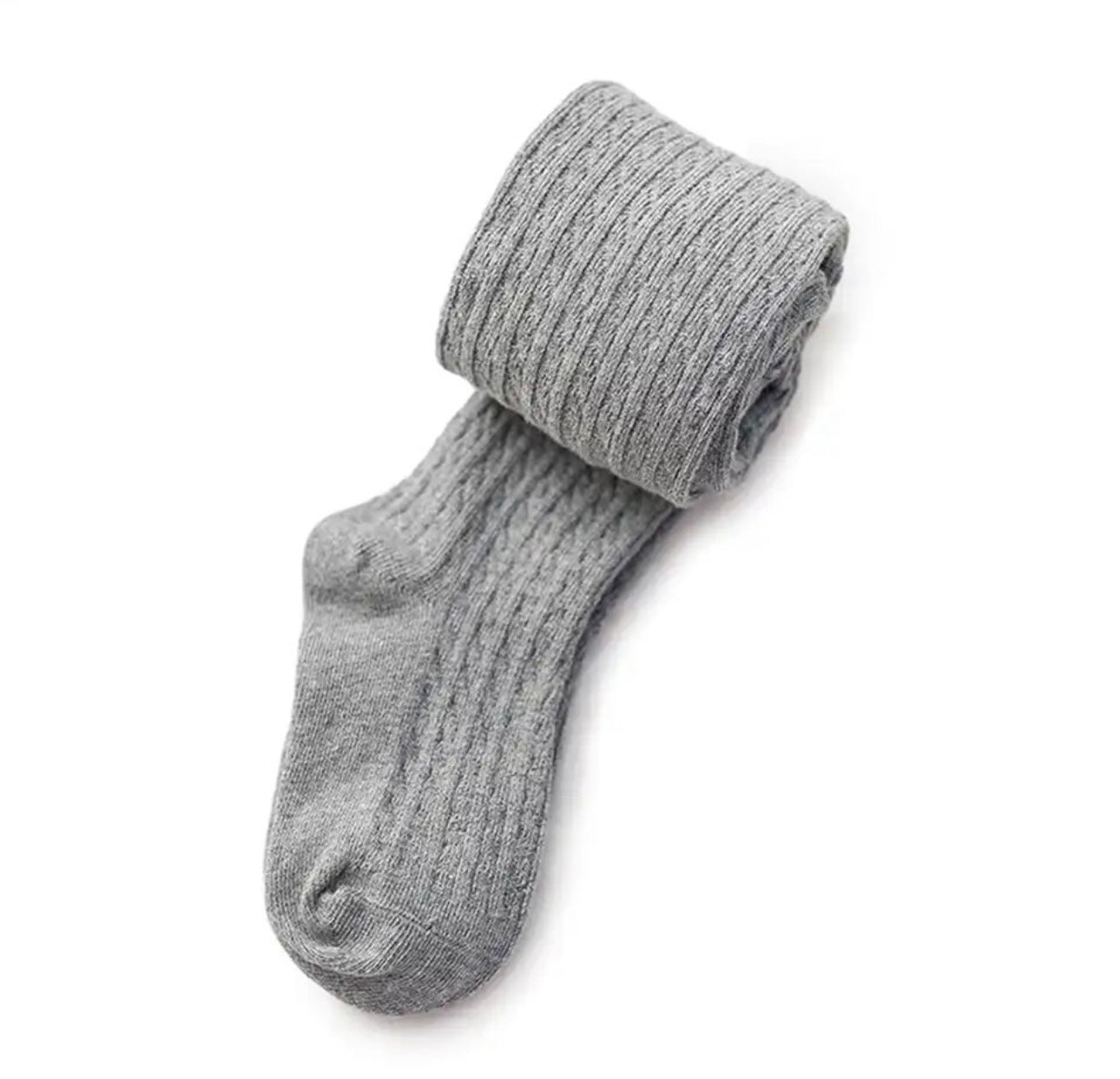 NEW Fall Cable Tights - gray