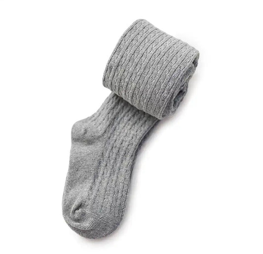NEW Fall Cable Tights - gray