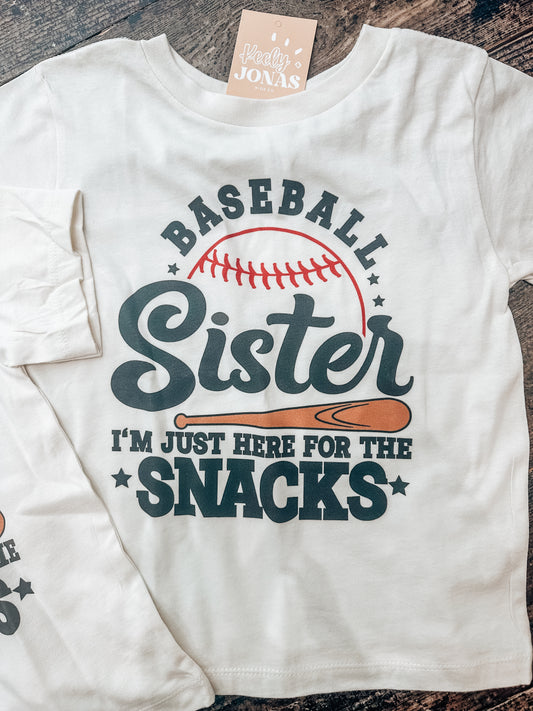Here for the Snacks - Sister Tee