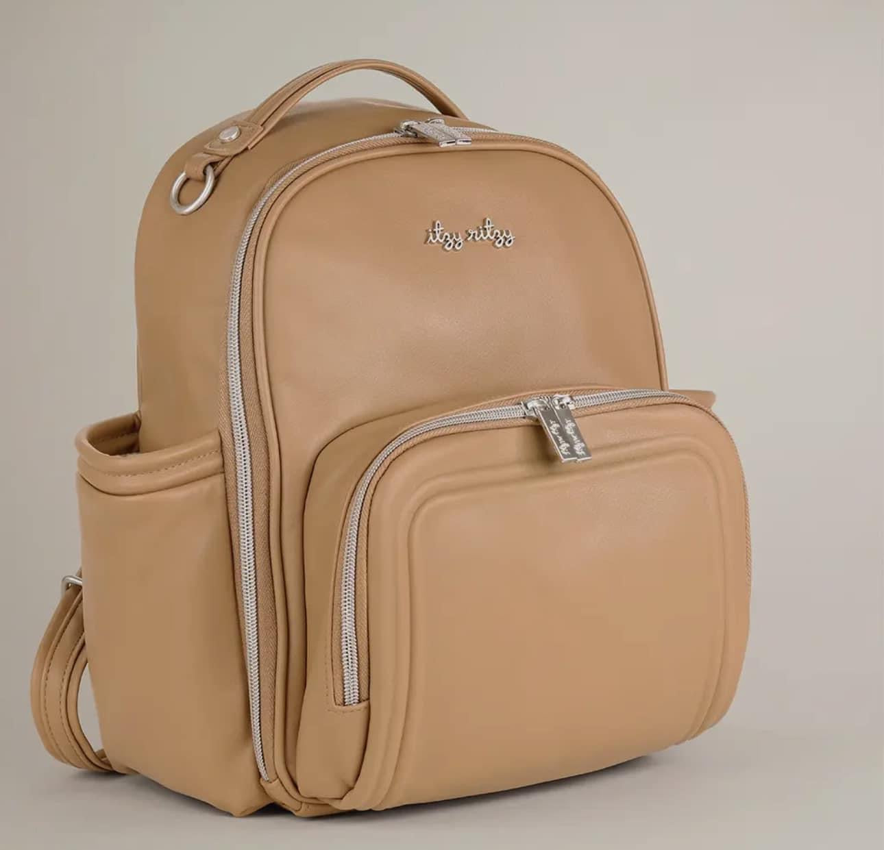Itzy Ritzy Mini Backpack Bag - cafe