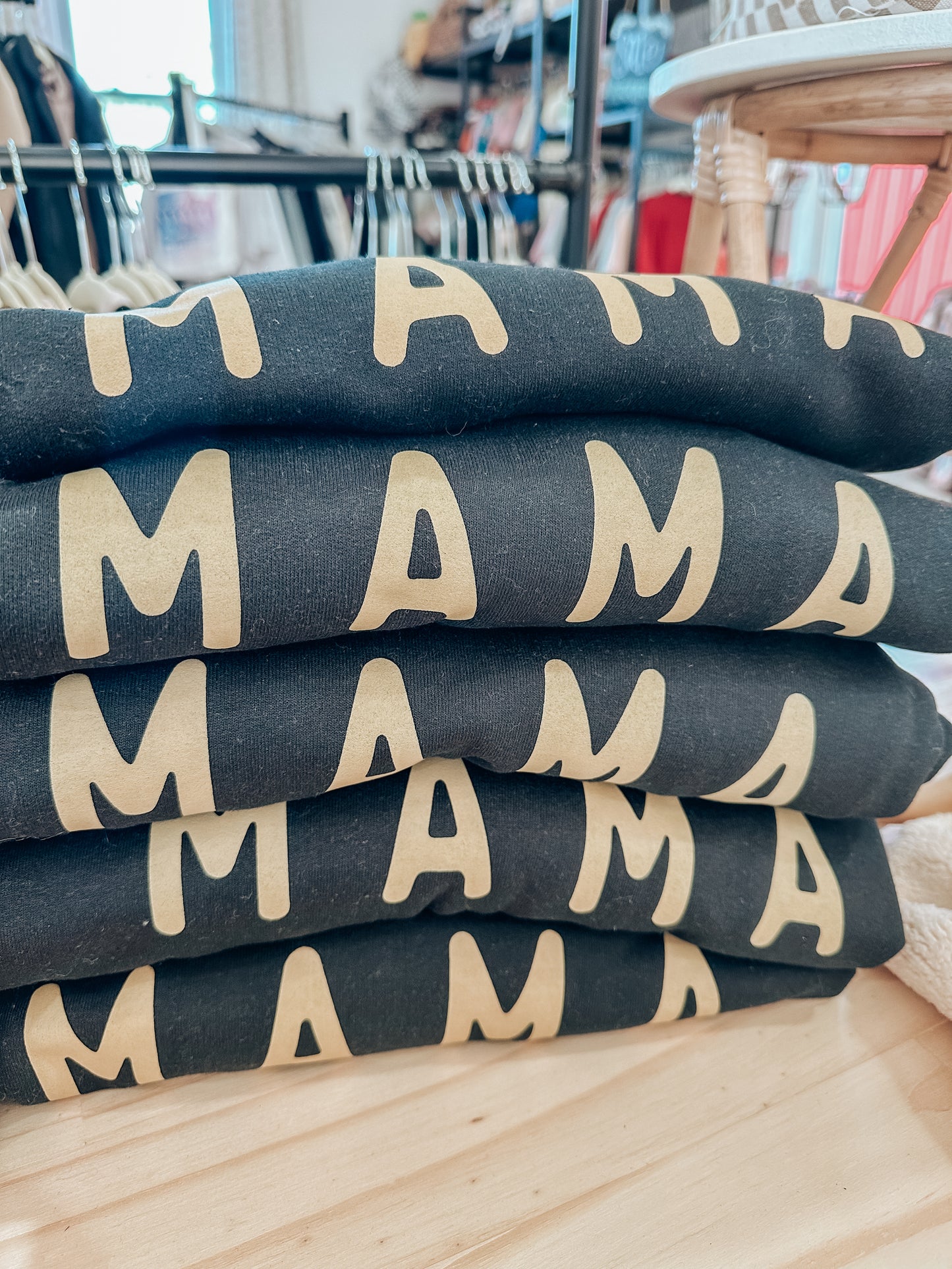 MAMA Black and Tan Crew