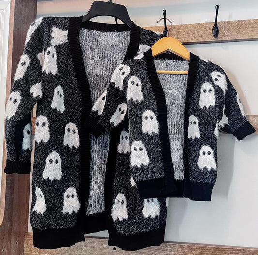 Mommy + Mini Ghost Cardi