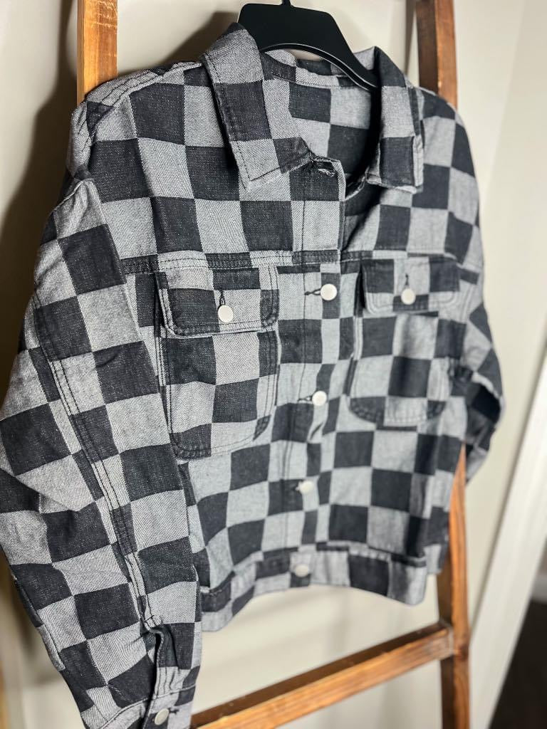 Check Mate Denim Jacket - adult