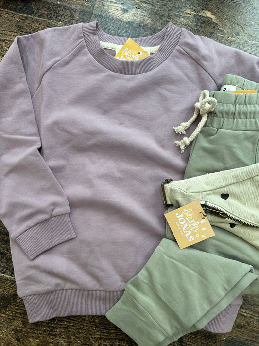 Burkie Violet Crew Sweater