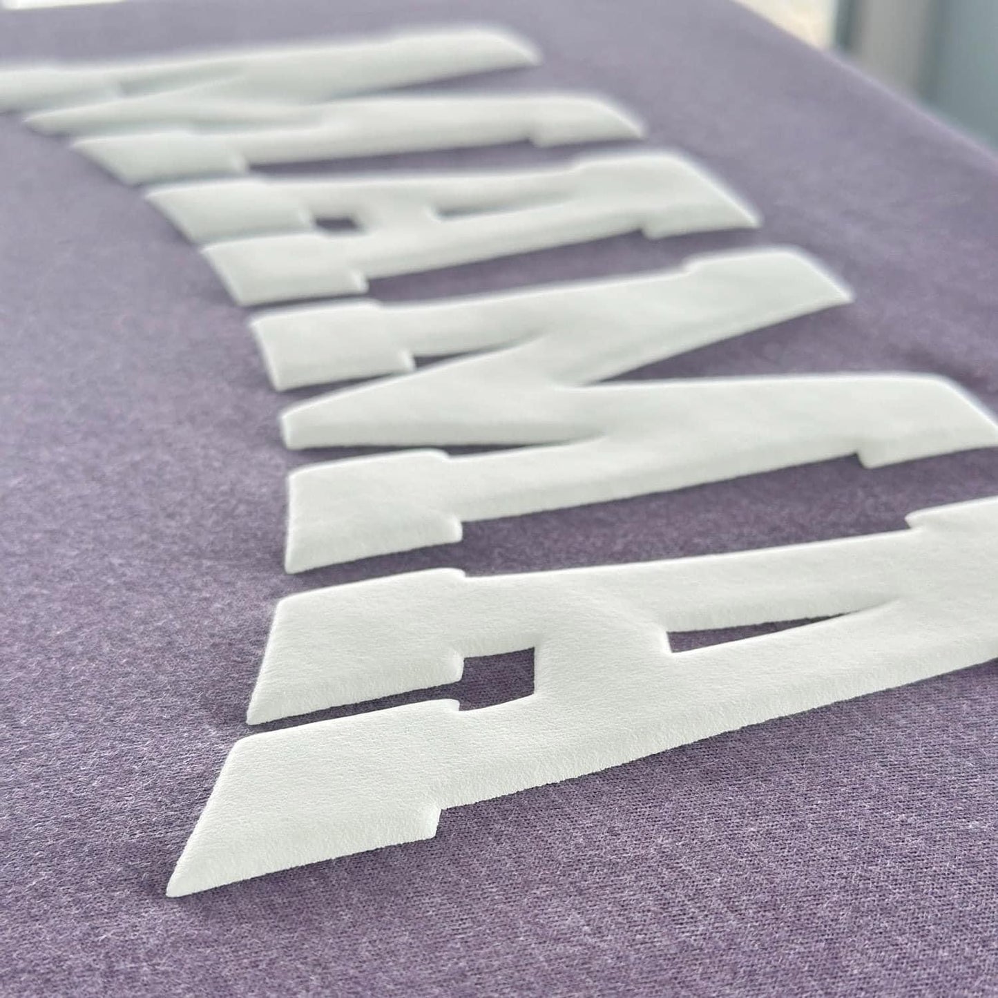 Puff Print Mama || Purple Graphic Tee
