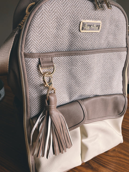 Vanilla Latte Boss Backpack Diaper Bag by Itzy Ritzy