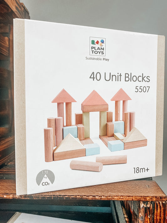 Plan Toys || Pastel Blocks