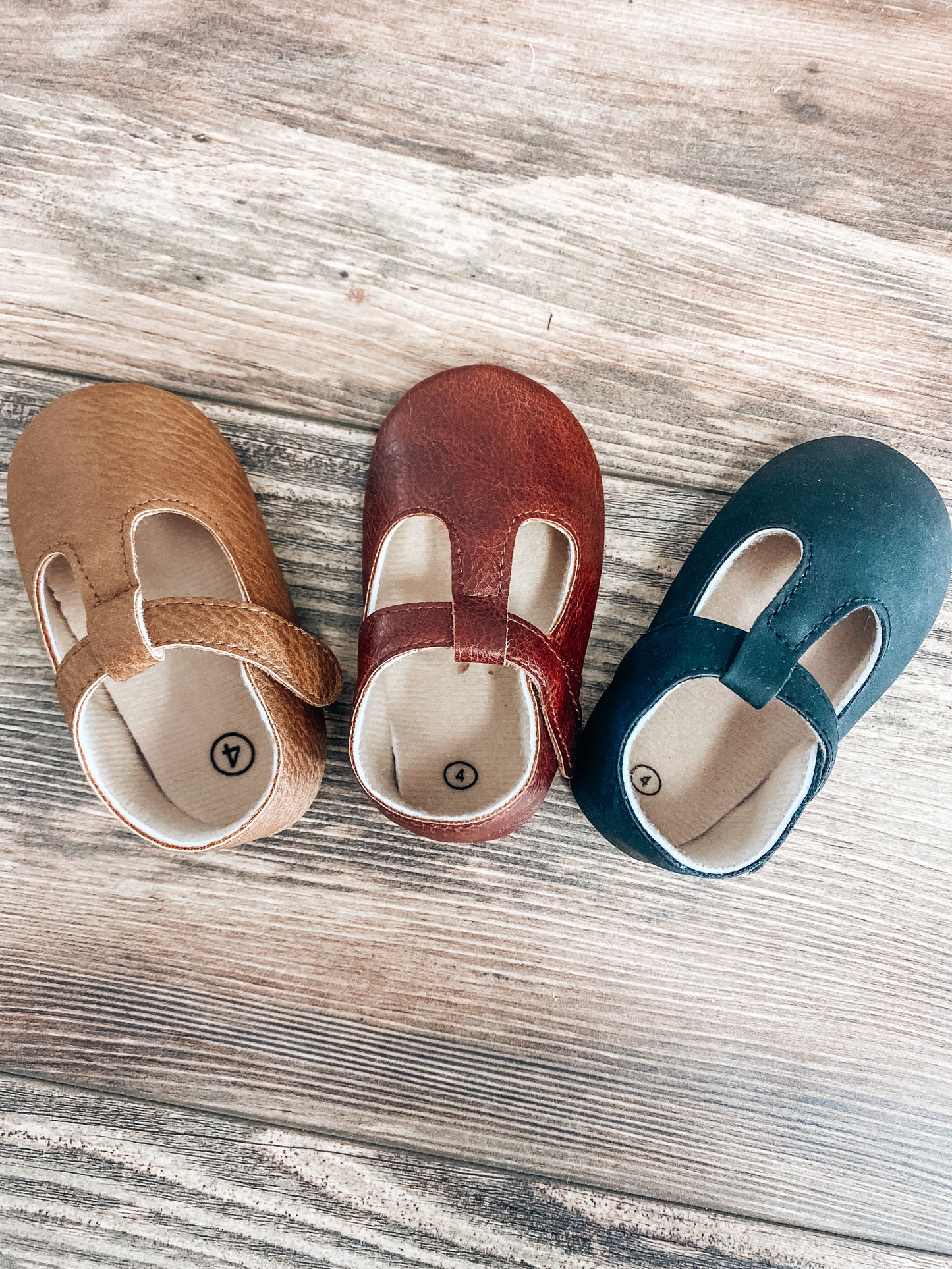 MJ T-Strap Leather Shoes