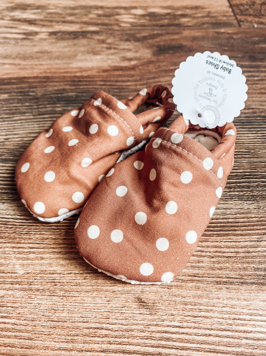 Chocolate Dot Moccs