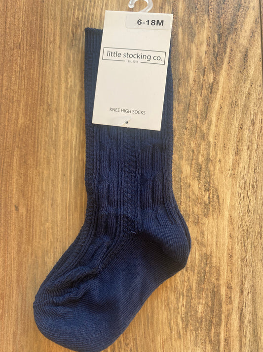 Little Stocking Knee High Socks - navy